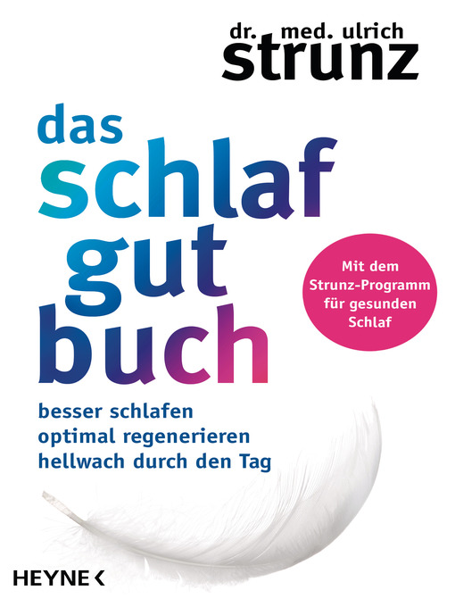 Title details for Das Schlaf-gut-Buch by Ulrich Strunz - Available